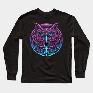 Owl head with ornament Long Sleeve T-Shirt